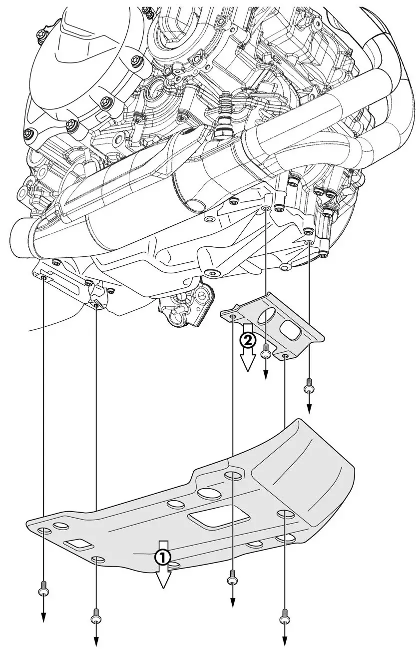 TOURATECH 09 082 5136 0 RallyeForm Skid Plate - Mounting Instructions 1