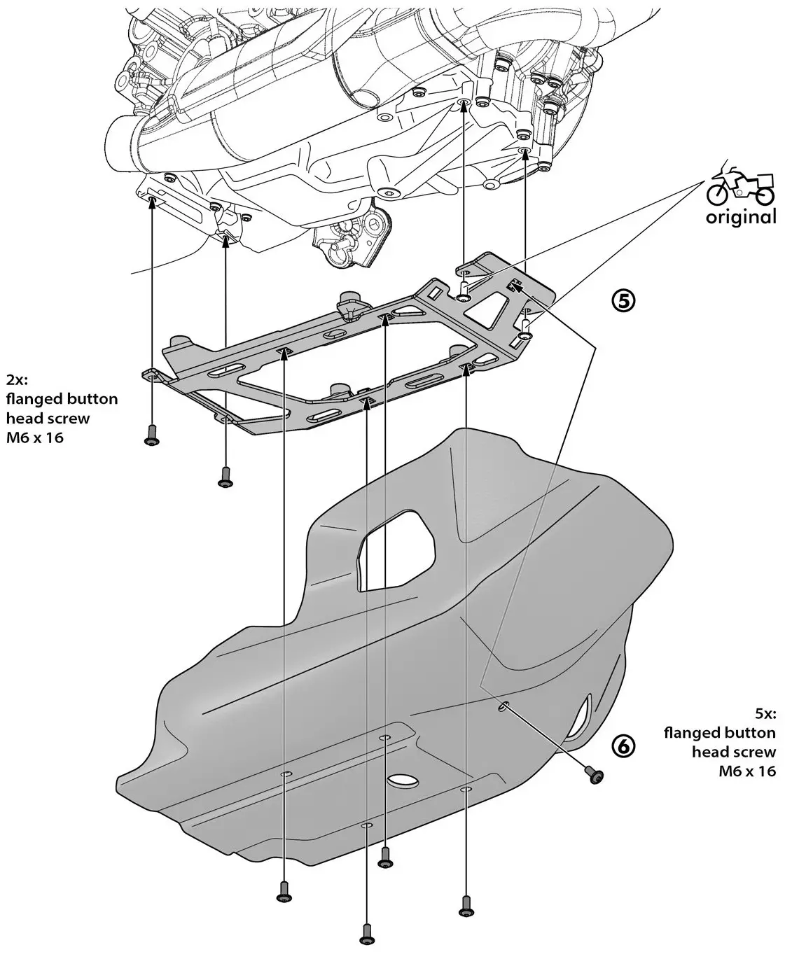 TOURATECH 09 082 5136 0 RallyeForm Skid Plate - Mounting Instructions 4