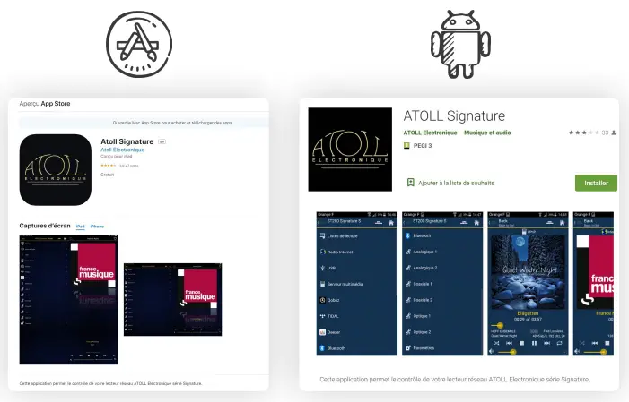 ATOLL ELECTRONIQUE MS120 Streamer - ATOLL APP