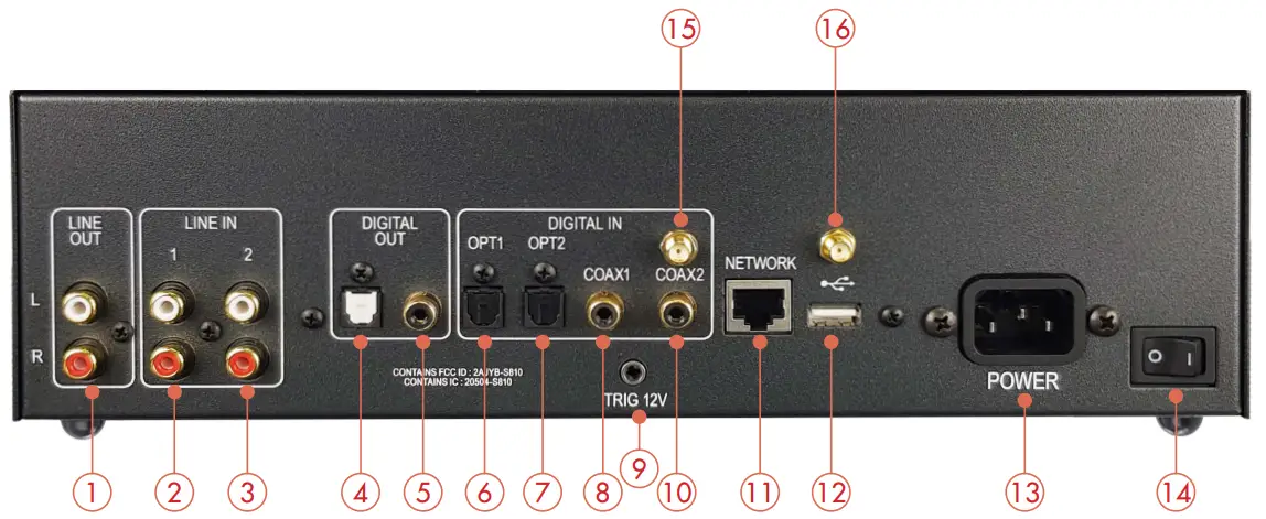 ATOLL ELECTRONIQUE MS120 Streamer - CONNECTIONS
