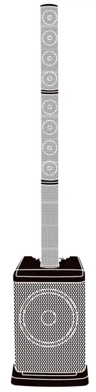 SOUND TOWN CARPO-L2 Compact Powered Speaker System