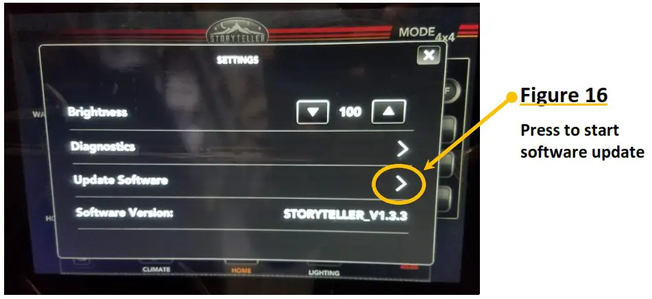 STORYTELLER MODE COM Software Update - Software Update Procedure 17
