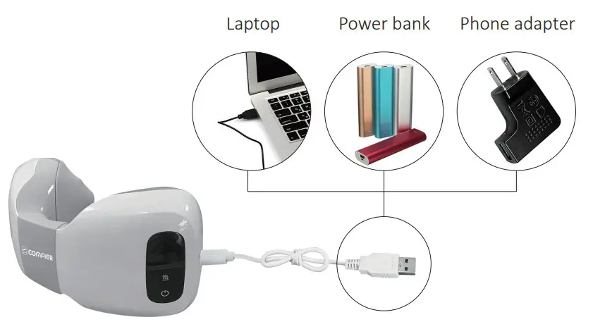 COMFIER CF-6024 Cordless 3D Shiatsu Neck Massager - fig 4