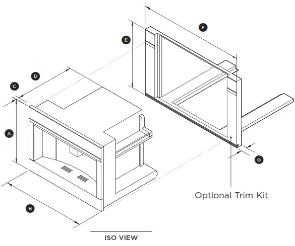 FISHER PAYKEL EB24DSX1 24 Inch Built in Coffee Maker - PRODUCT DIMENSIONS
