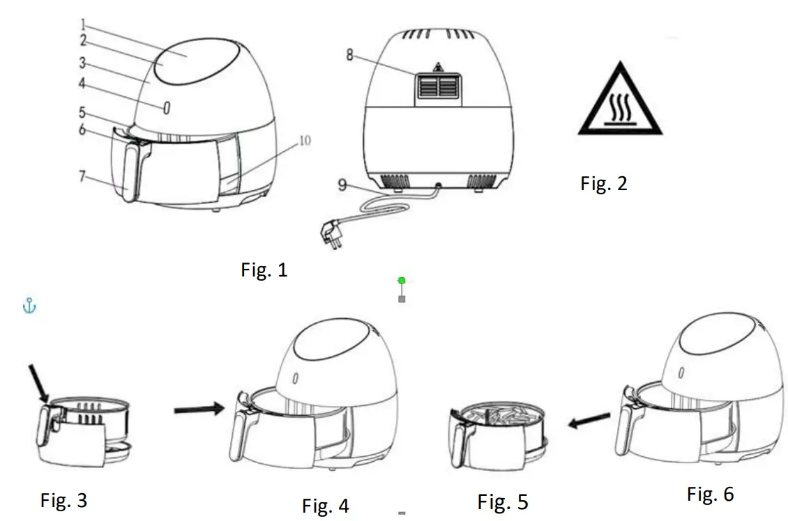 HEINNER HAF-B2000WH Hot Air Fryer - fig 1