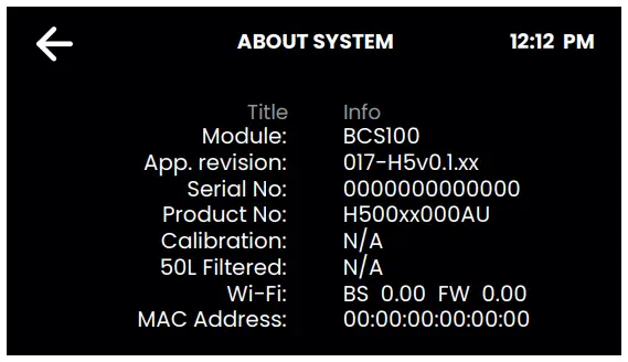 LCD Screen Operation - Section E