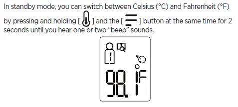 CELSIUS/FAHRENHEIT OPTION