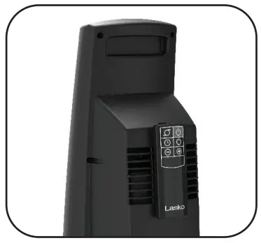 Lasco Ceramic Tower Heater with Remote Control CT22835-power