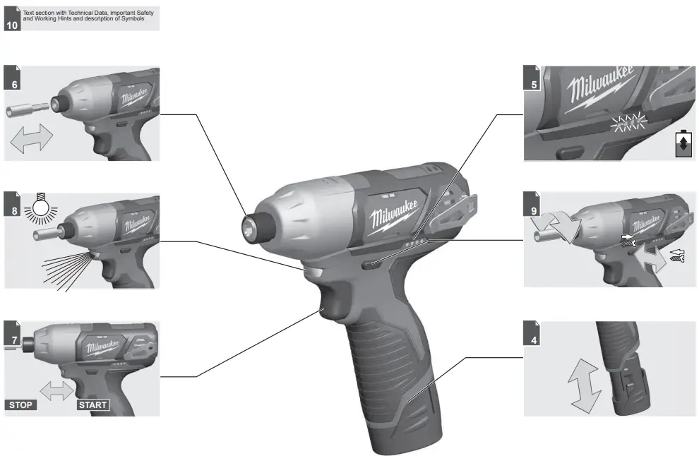 milwaukee M12 BDD Compact Drill Driver - Fig 7