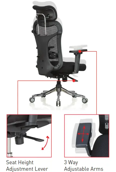 Featherlite Optima HB Office Chair - 5