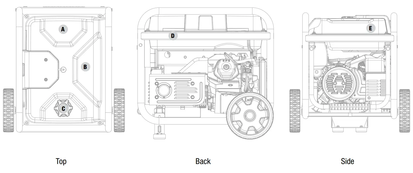 CHAMPION 100485 9200W Electronic Fuel Injection Generator - Fig 3