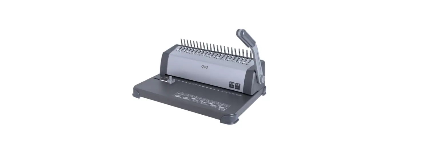 Deli E3872 Comb Binding Machine User Manual