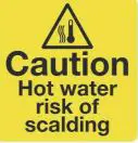 SimPure Y5 Insta-Hot Countertop Water Purification System Installation Guide - Caution Hot Water risk of scalding
