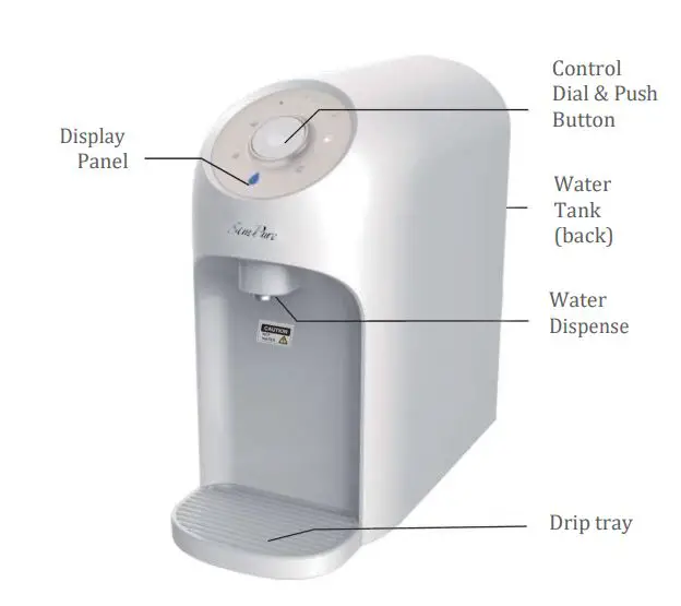 SimPure Y5 Insta-Hot Countertop Water Purification System Installation Guide - System Features