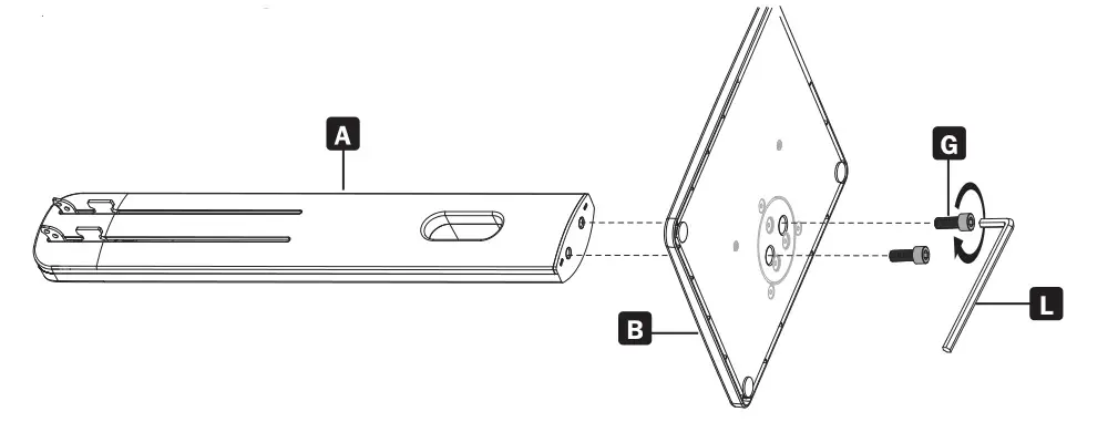TRIPP-LITE DDV1732AM Precision Placement Desktop Mount with Antimicrobial Tape - Assembling the Base