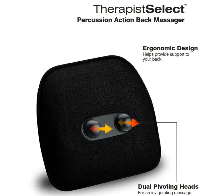 Therapist Select Percussion Action Back Massager - Percussion Action Back Massager