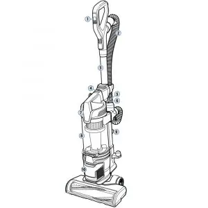 Bissell-2852-CleanView-Allergen-Lift-Off-Pet-Diagram