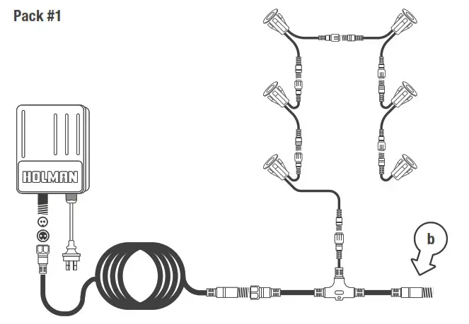 HOLMAN DLRGB3003 ø30mm RGB Colour Deck Lights- Pack 1