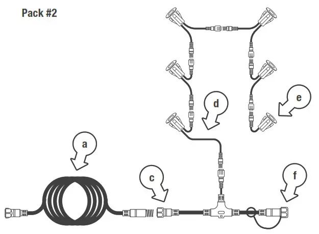 HOLMAN DLRGB3003 ø30mm RGB Colour Deck Lights- Pack 2