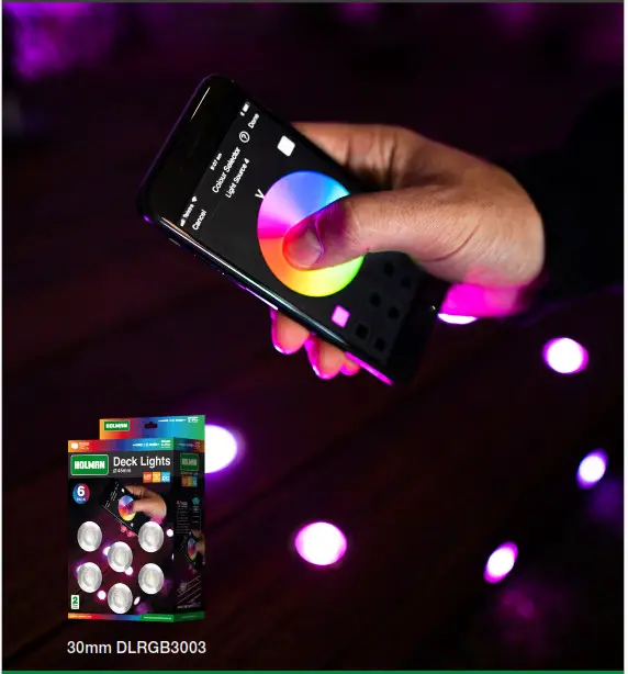 HOLMAN DLRGB3003 ø30mm RGB Colour Deck Lights