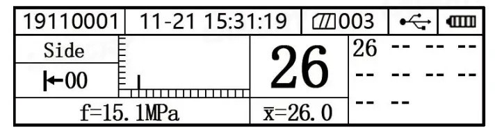 LANGRY HT225-NB Digital Concrete Test Hammer - Sampling Interface
