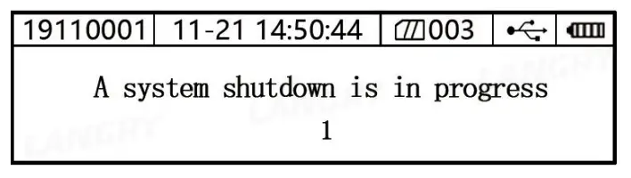 LANGRY HT225-NB Digital Concrete Test Hammer - Shutting Down