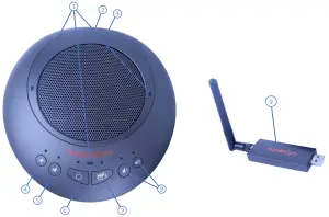 HuddleCamHD HC HPAIR2 D Air Duo Dual Wireless Audio Pods - Physical Description