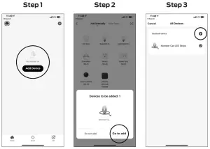 Shenzhen Kingsun Enterprises LT 1475 Bluetooth RGB LED Strip Light - fig