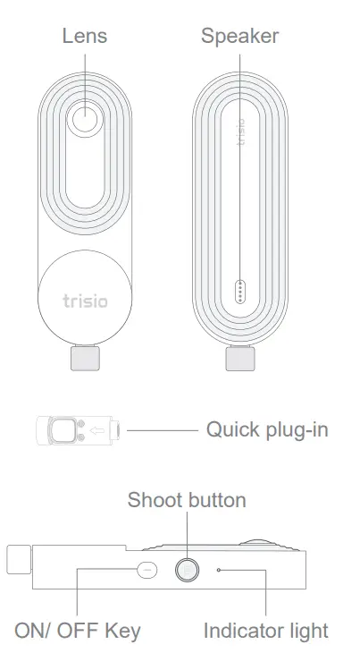 Trisio Lite 2 VR Camera 8K Virtual Tour NodeRotate 360° Camera - product