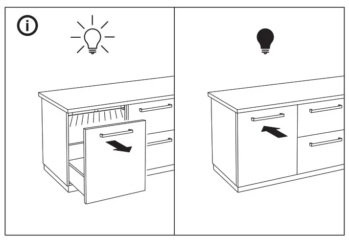 IKEA MITTLED LED Ktchn Drawer Lighting with Sensor Dimmable - Product Overview 14