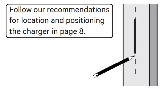 wall box Pulsar Plus EV Charger with Cable 74kW Type 2 - Placement