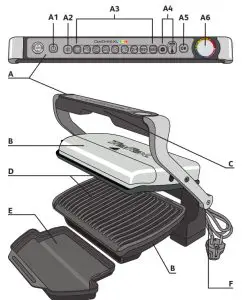 Tefal GC722D OptiGrill XL Contact Grill - figure 1