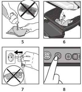 Tefal GC722D OptiGrill XL Contact Grill - figure 5