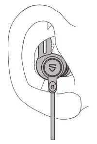 SOUNDPEATS Q35 HD Bluetooth Earphone - Wearing