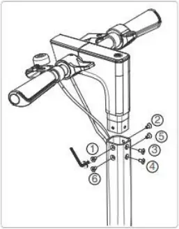 YADEA H3PRO - Installing the Handlebar 1