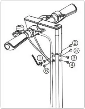 YADEA H3PRO - Installing the Handlebar 2
