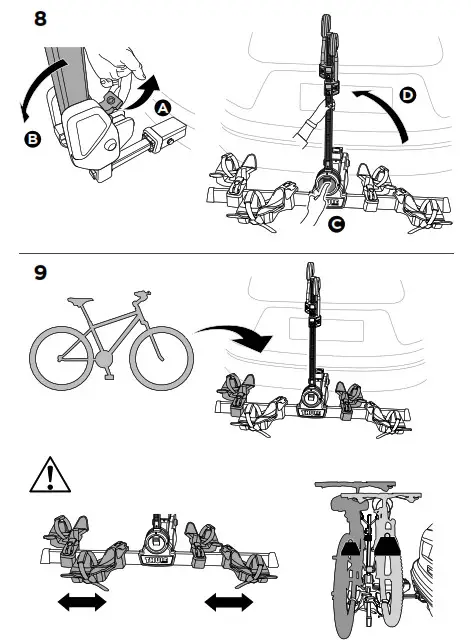 THULE 905402 DoubleTrack Pro XT EN Hitch Bike Racks- 13