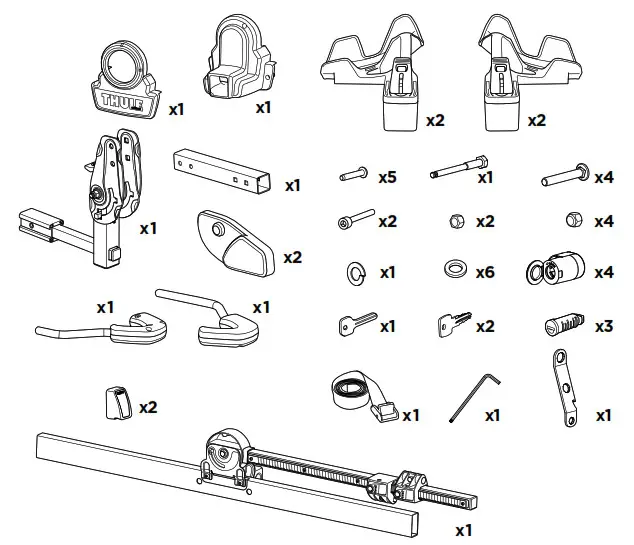 THULE 905402 DoubleTrack Pro XT EN Hitch Bike Racks- 2