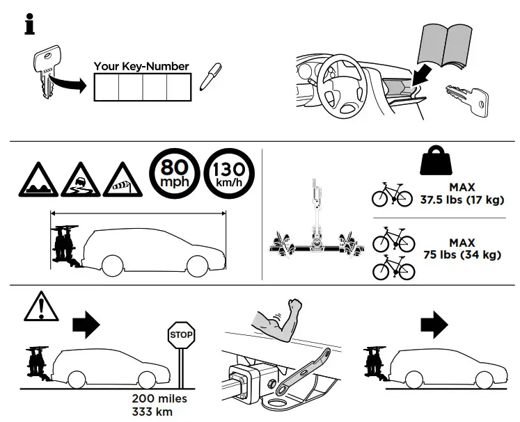 THULE 905402 DoubleTrack Pro XT EN Hitch Bike Racks- 4