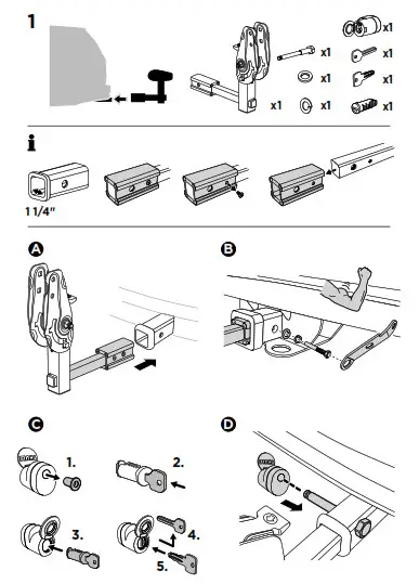 THULE 905402 DoubleTrack Pro XT EN Hitch Bike Racks- 6