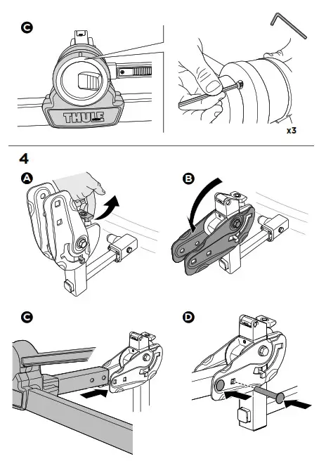 THULE 905402 DoubleTrack Pro XT EN Hitch Bike Racks- 8