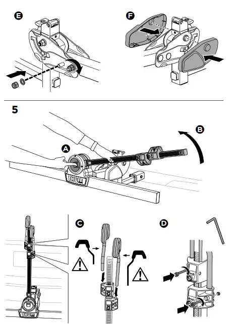 THULE 905402 DoubleTrack Pro XT EN Hitch Bike Racks- 9