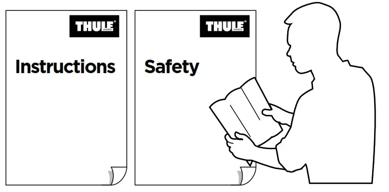 THULE 905402 DoubleTrack Pro XT EN Hitch Bike Racks- Safety