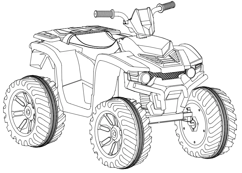 GYMAX GYM05844 Kids ATV Quad Ride On Car Toy