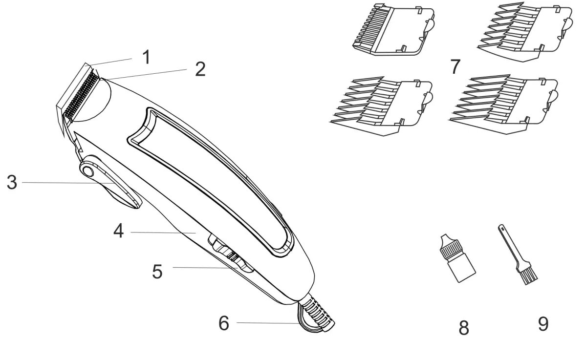 SCARLETT SC HC63C18 Hair Clipper Set - fig3
