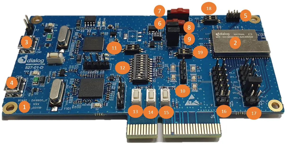 dialog DA16600 Evaluation Kit - DA16600 Module EVK