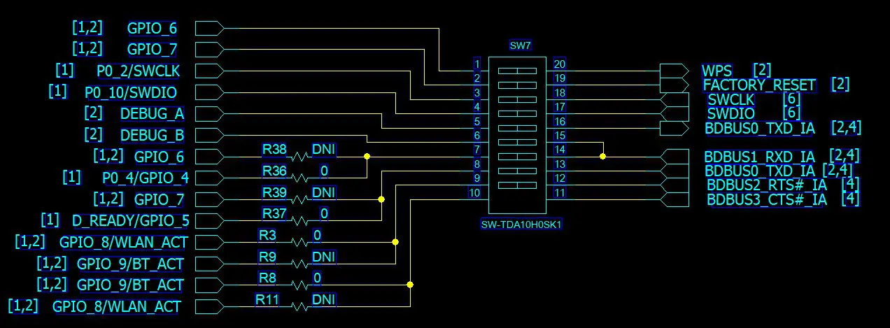 dialog DA16600 Evaluation Kit - Description of Switch