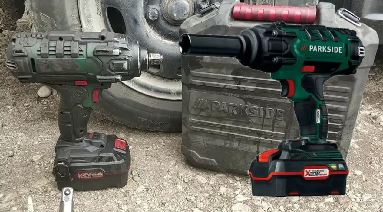 Parkside 20-li A1 Cordless Vehicle Impact Wrench Instruction Manual