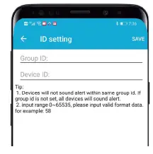 Kkm K59 Distancing Alarm - ID Setng