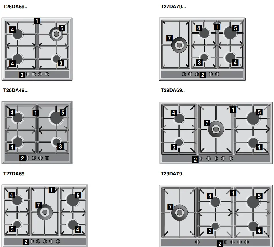 NEFF T26DA59N0 Gas Hob - fig 6
